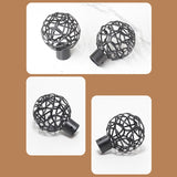 Maxbell Metal Curtain Rod Finials Pole Ends Accessories for 19.3mm Rod for Office