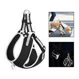 Maxbell Dog Vest Harness Reflective Anti Escape Easy Control Adjustable for Kitty S