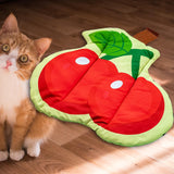 Maxbell Pet Blanket Cat Bed Mat Nest Winter Comfortable Small Dogs Dog Sleeping Pad Cherry 60cmx53cm