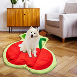 Maxbell Pet Blanket Cat Bed Mat Nest Winter Comfortable Small Dogs Dog Sleeping Pad Cherry 60cmx53cm