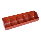 Maxbell Piglet Fodder Trough Poultry Farming Feeder Animal Husbandry Accessories 5 Slot Red