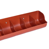 Maxbell Piglet Fodder Trough Poultry Farming Feeder Animal Husbandry Accessories 5 Slot Red