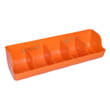 Maxbell Piglet Fodder Trough Poultry Farming Feeder Animal Husbandry Accessories 5 Slot Orange
