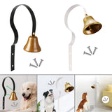 Maxbell Steel Doorbell for Dog Professional for Dog Training Door Opening Go Outside Black