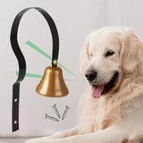 Maxbell Steel Doorbell for Dog Professional for Dog Training Door Opening Go Outside Black