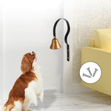 Maxbell Steel Doorbell for Dog Professional for Dog Training Door Opening Go Outside Black