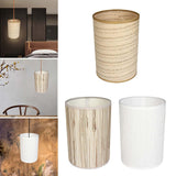 Maxbell Pendant Lamp Shade Table Lamp Shade Lamp Holder for Cafe Teahouse Pastoral Rattan