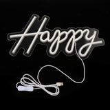 Maxbell Cool Happy Birthday Neon Sign Light Warm LED for Birthday Party Decor Wall