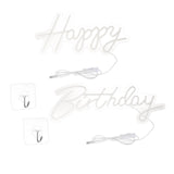 Maxbell Cool Happy Birthday Neon Sign Light Warm LED for Birthday Party Decor Wall