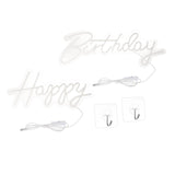 Maxbell Cool Happy Birthday Neon Sign Light Warm LED for Birthday Party Decor Wall