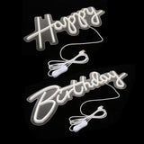 Maxbell Cool Happy Birthday Neon Sign Light Warm LED for Birthday Party Decor Wall