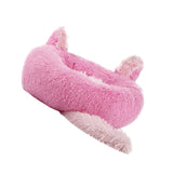 Maxbell Plush Cats Warm House Nonslip Bottom Pet Blanket Bed for Puppy Indoor Cats Pink 80cm