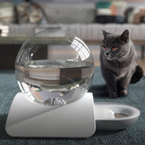 Maxbell Cat Dog Water Dispenser Pet Feeder Drink Capacity Detachable Puppy Grey