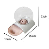 Maxbell Cat Dog Water Dispenser Pet Feeder Drink Capacity Detachable Puppy Pink