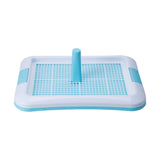 Maxbell Portable Dog Potty Tray Training Mat Keep Floors Clean Pee Training Tray L Blue White