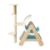 Maxbell Wooden Cat Climbing Frame Tree Ornament Furniture Protection Scratcher