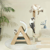 Maxbell Wooden Cat Climbing Frame Tree Ornament Furniture Protection Scratcher