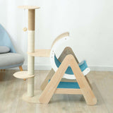 Maxbell Wooden Cat Climbing Frame Tree Ornament Furniture Protection Scratcher