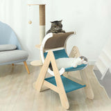 Maxbell Wooden Cat Climbing Frame Tree Ornament Furniture Protection Scratcher