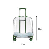 Maxbell Pet Trolley Case Multifunctional Lightweight Short Trips Dog Carrying Fully Transparent
