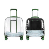 Maxbell Pet Trolley Case Multifunctional Lightweight Short Trips Dog Carrying Fully Transparent