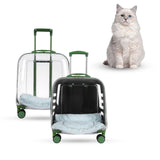 Maxbell Pet Trolley Case Multifunctional Lightweight Short Trips Dog Carrying Fully Transparent