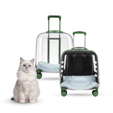 Maxbell Pet Trolley Case Multifunctional Lightweight Short Trips Dog Carrying Fully Transparent