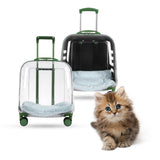 Maxbell Pet Trolley Case Multifunctional Lightweight Short Trips Dog Carrying Fully Transparent