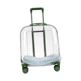 Maxbell Pet Trolley Case Multifunctional Lightweight Short Trips Dog Carrying Fully Transparent