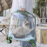 Maxbell Pet Trolley Case Multifunctional Lightweight Short Trips Dog Carrying Fully Transparent