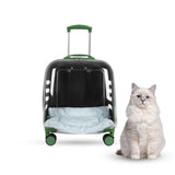 Maxbell Pet Trolley Case Multifunctional Lightweight Short Trips Dog Carrying Translucent