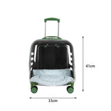 Maxbell Pet Trolley Case Multifunctional Lightweight Short Trips Dog Carrying Translucent
