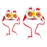 Maxbell Chinese New Year Pet Hat Decorative Cats Supplies Photo Props Lion Puppy S