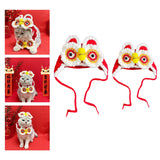 Maxbell Chinese New Year Pet Hat Decorative Cats Supplies Photo Props Lion Puppy S