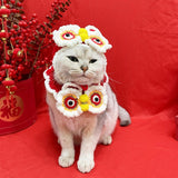 Maxbell Chinese New Year Pet Hat Decorative Cats Supplies Photo Props Lion Puppy S