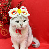 Maxbell Chinese New Year Pet Hat Decorative Cats Supplies Photo Props Lion Puppy S