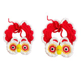 Maxbell Pet Scarf Knitted Clothes Accessories Spring Festival Lion Shape for Kitty S