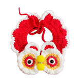 Maxbell Pet Scarf Knitted Clothes Accessories Spring Festival Lion Shape for Kitty S