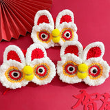 Maxbell Pet Scarf Knitted Clothes Accessories Spring Festival Lion Shape for Kitty S