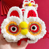 Maxbell Pet Scarf Knitted Clothes Accessories Spring Festival Lion Shape for Kitty S