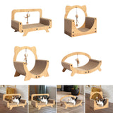 Maxbell Cat Scratcher Sofa Pad Scratching Board Interactive Play Toy for Kitten Rectangle 50x30x24cm