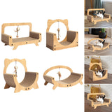 Maxbell Cat Scratcher Sofa Pad Scratching Board Interactive Play Toy for Kitten Rectangle 50x30x24cm