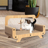 Maxbell Cat Scratcher Sofa Pad Scratching Board Interactive Play Toy for Kitten Rectangle 50x30x24cm