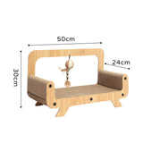 Maxbell Cat Scratcher Sofa Pad Scratching Board Interactive Play Toy for Kitten Rectangle 50x30x24cm