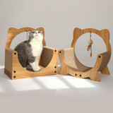 Maxbell Cat Scratcher Sofa Pad Scratching Board Interactive Play Toy for Kitten Ears Round40x40x25cm