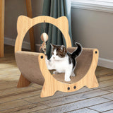 Maxbell Cat Scratcher Sofa Pad Scratching Board Interactive Play Toy for Kitten Ears Round40x40x25cm