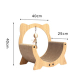 Maxbell Cat Scratcher Sofa Pad Scratching Board Interactive Play Toy for Kitten Ears Round40x40x25cm