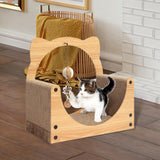 Maxbell Cat Scratcher Sofa Pad Scratching Board Interactive Play Toy for Kitten EarsSquare40x40x25cm