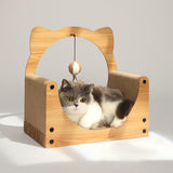 Maxbell Cat Scratcher Sofa Pad Scratching Board Interactive Play Toy for Kitten EarsSquare40x40x25cm