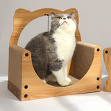 Maxbell Cat Scratcher Sofa Pad Scratching Board Interactive Play Toy for Kitten EarsSquare40x40x25cm